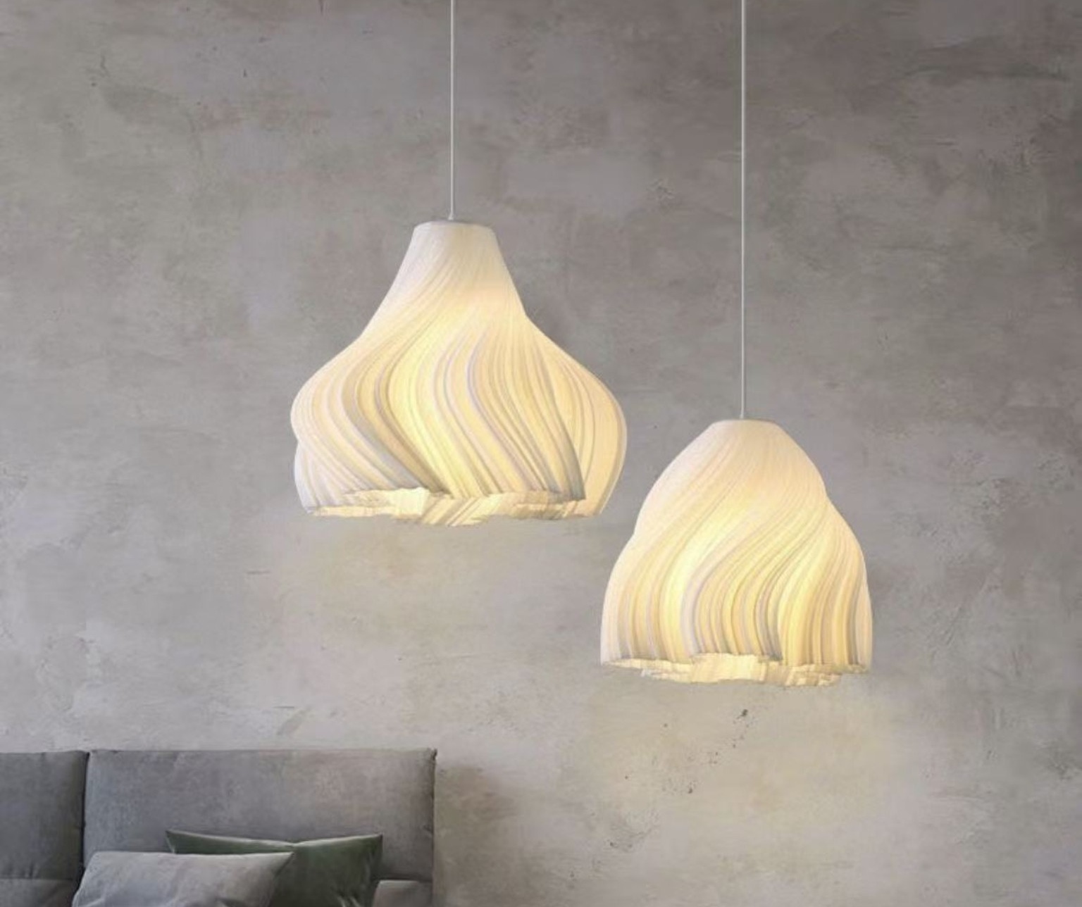 Pleated Pendant Light 017