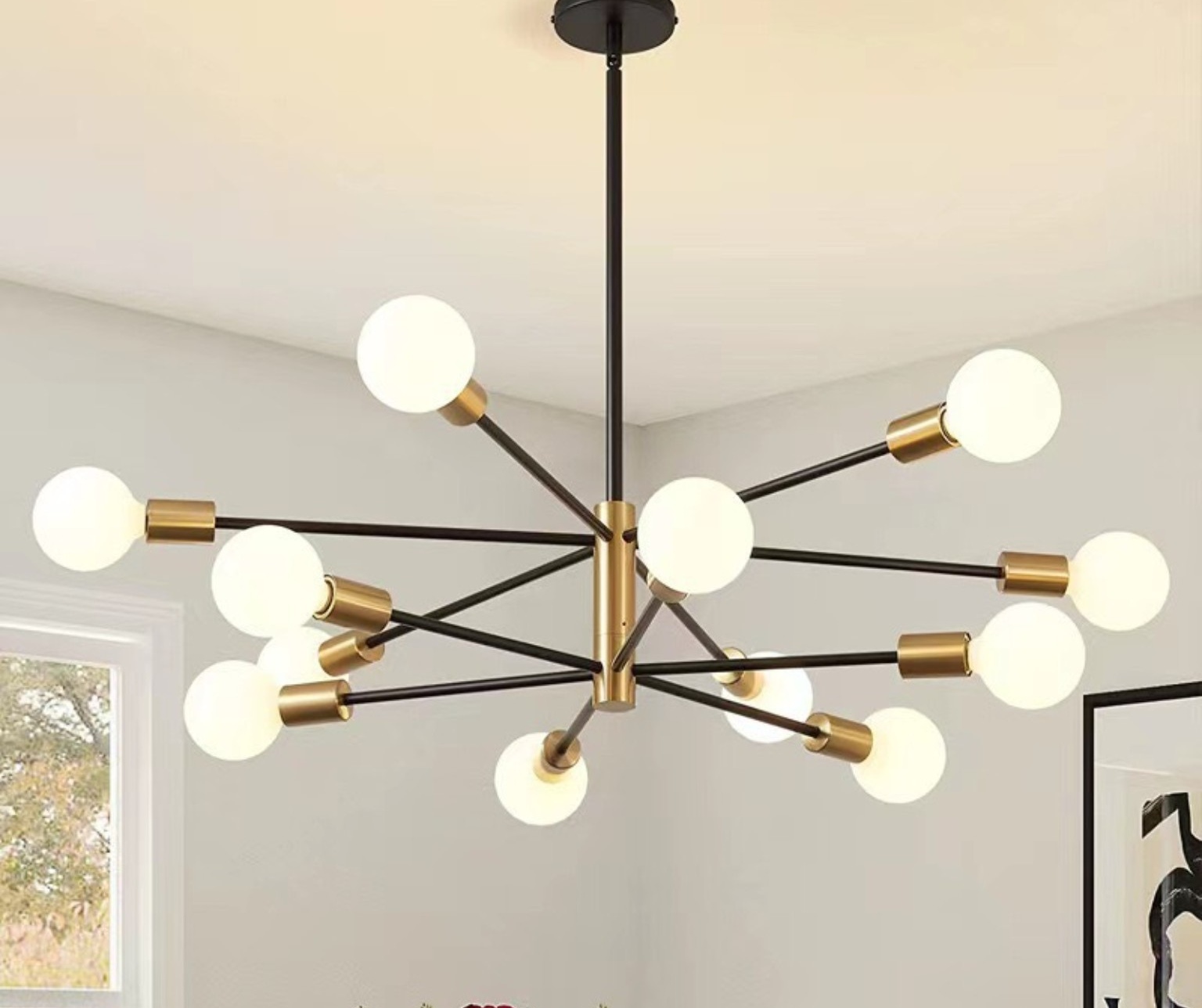Multi-arm Globe Chandelier 028