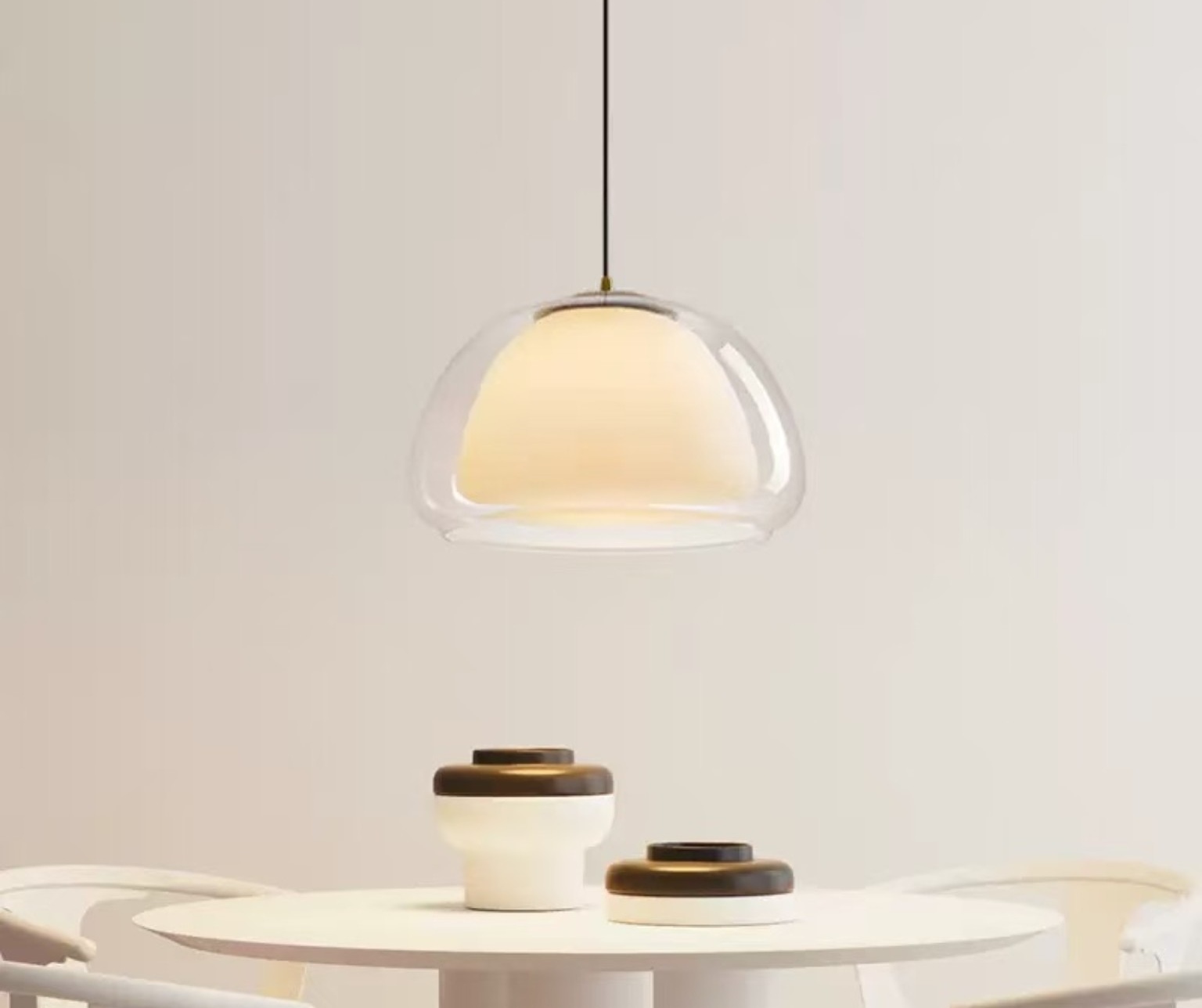 Clear Dome Pendant Light 029