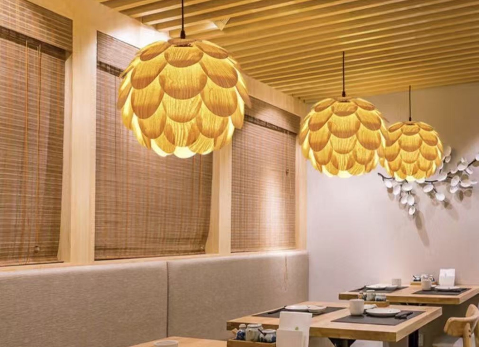 Petal Restaurant Pendant Light 058