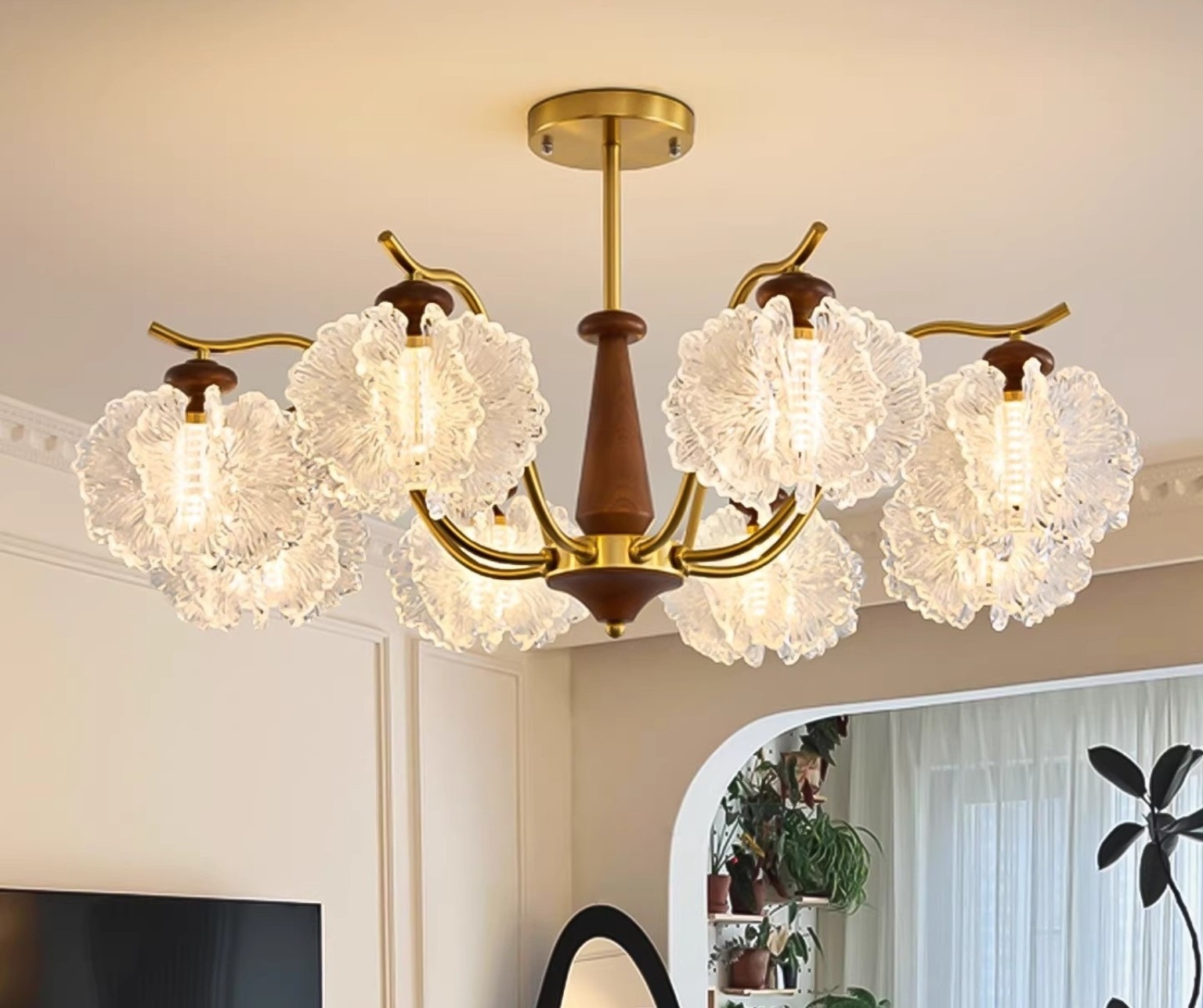 Textured Petal Chandelier 067