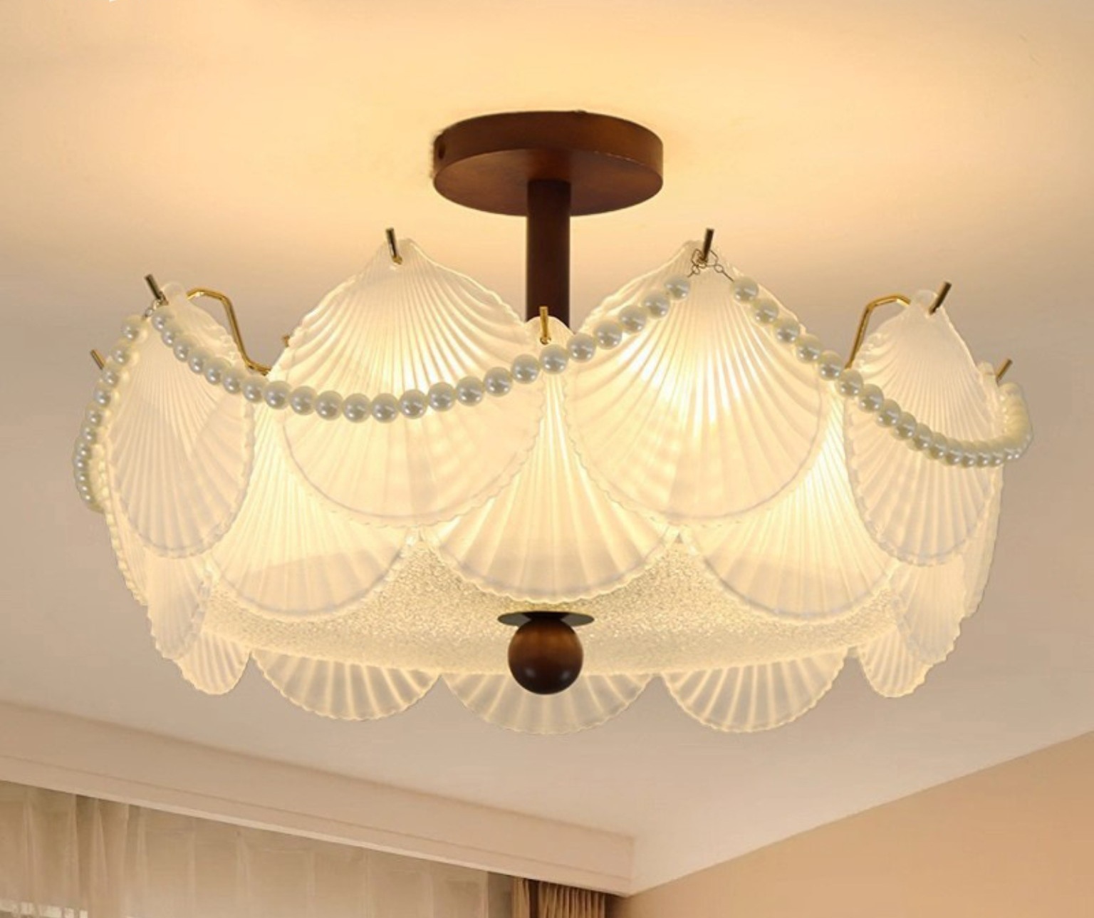 Draped Flush Chandelier 078